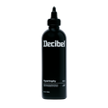 Decibel Hypertrophy thickening and volumizing treatment black bottle on a transparent background.